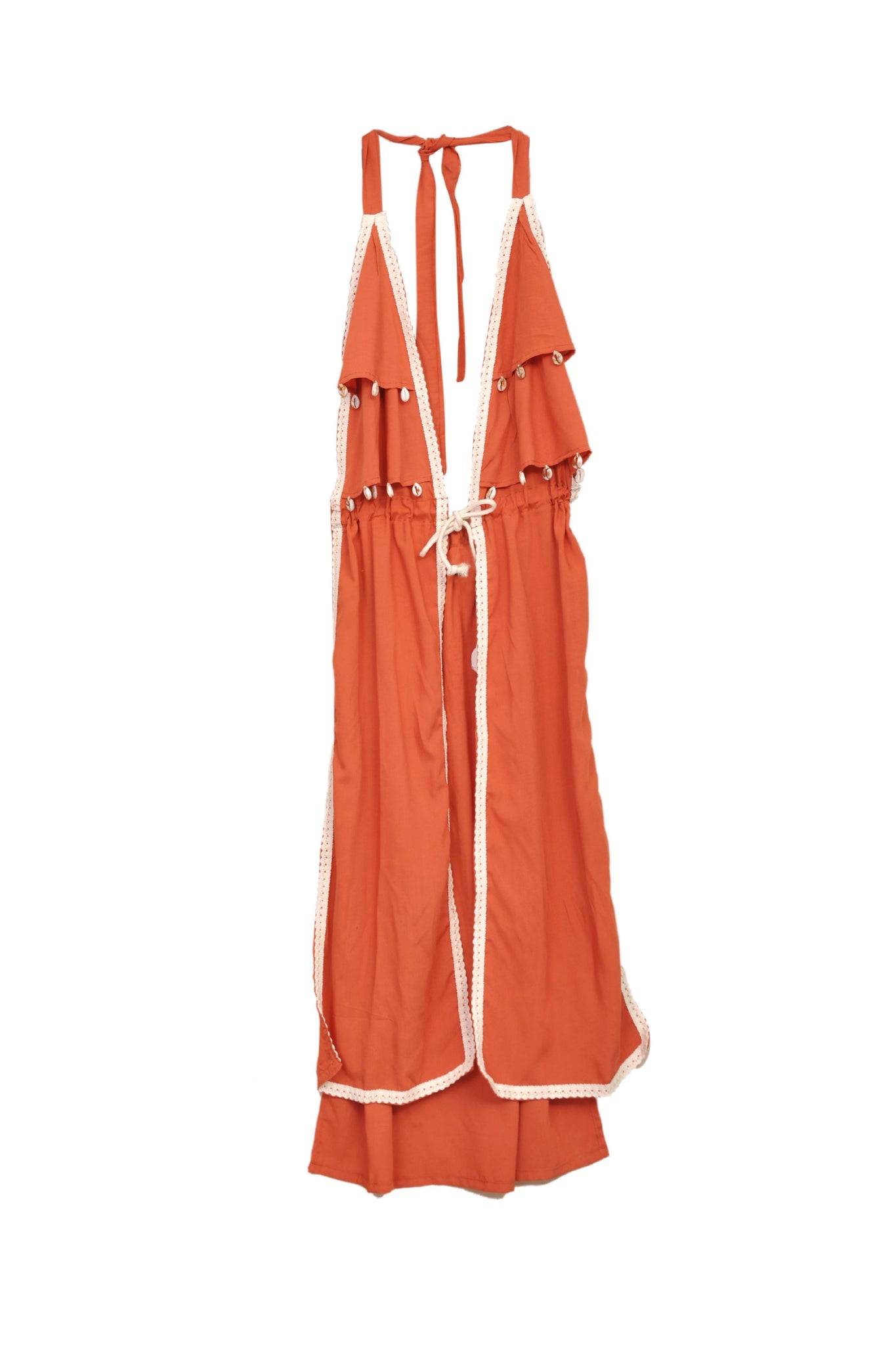 Ruffles & Shells Papaya Orange