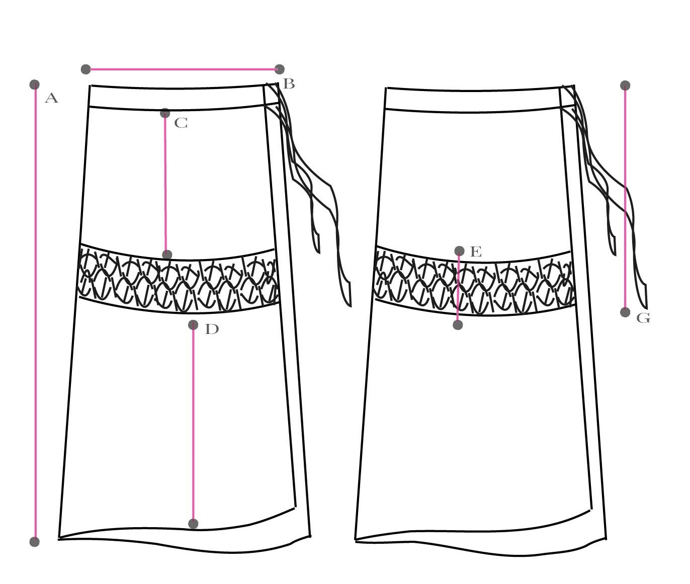 Luli Wrap Skirt White